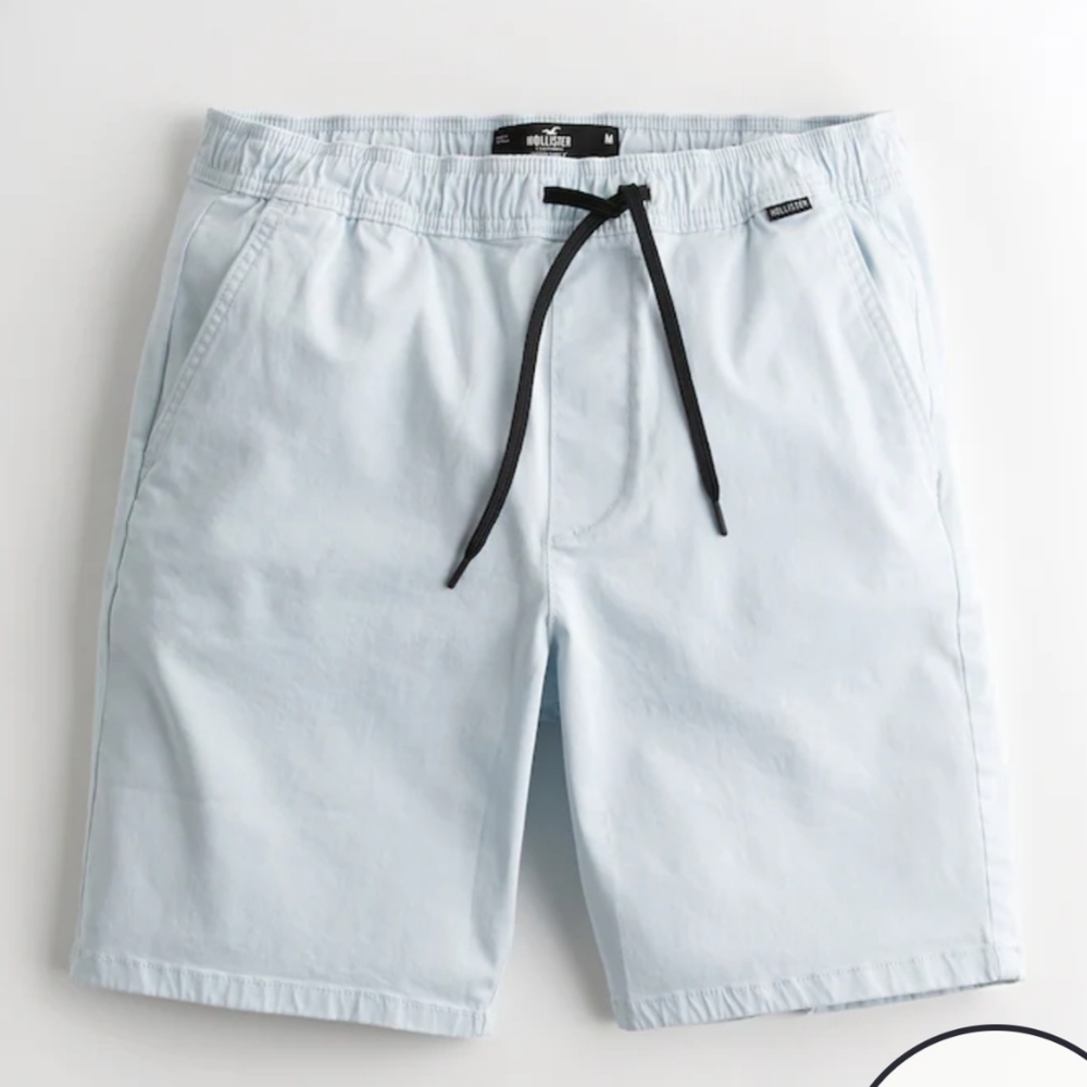 Hollister Light Blue Jogger Short 9" Men's Medium